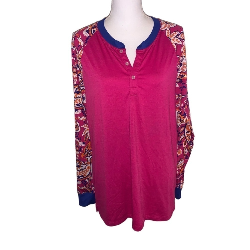 Lularoe Long Sleeve Tee Shirt, sz M - Picture 2 of 8